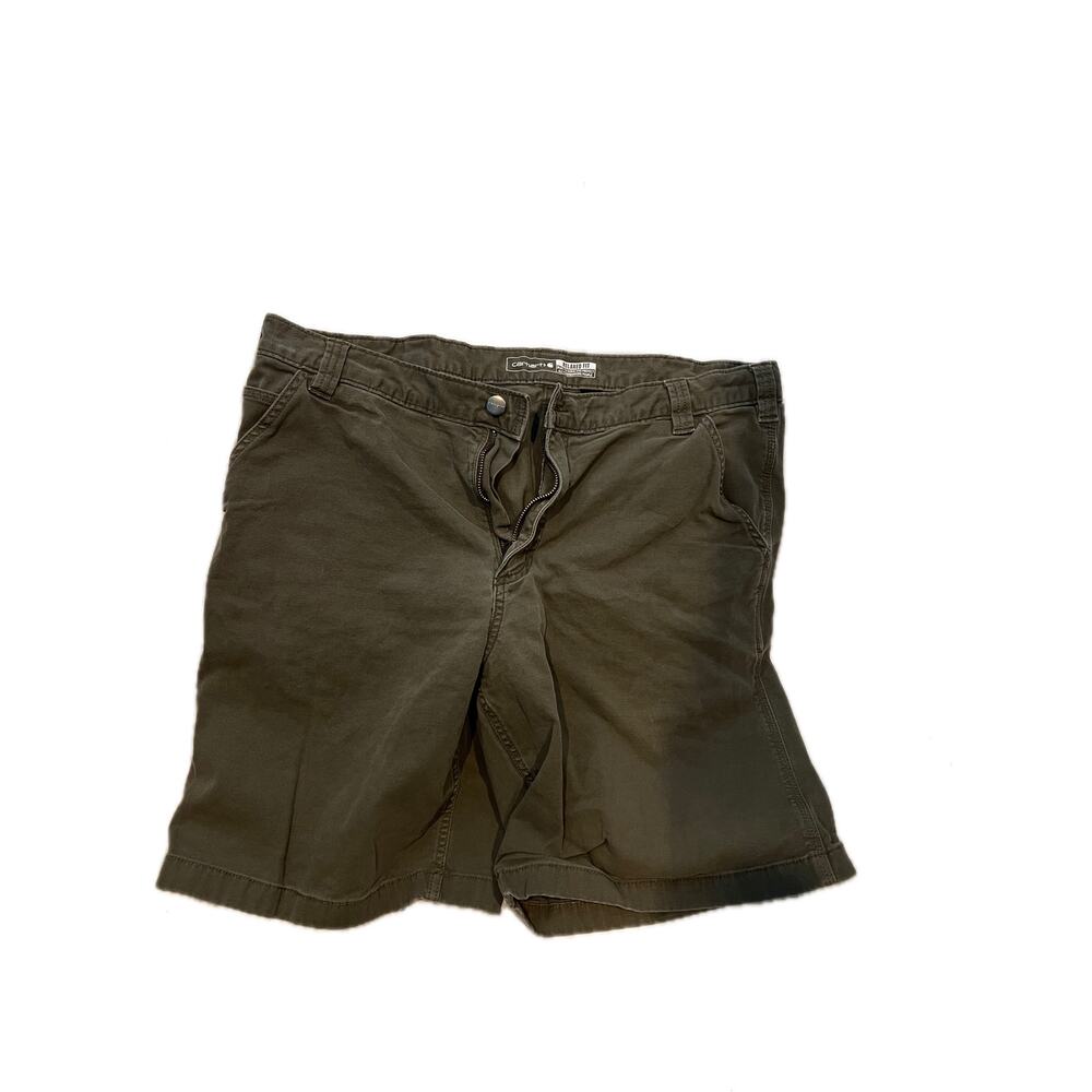 Carhartt Black/Charcoal Gray Cargo Shorts Mens L 36-38x9
